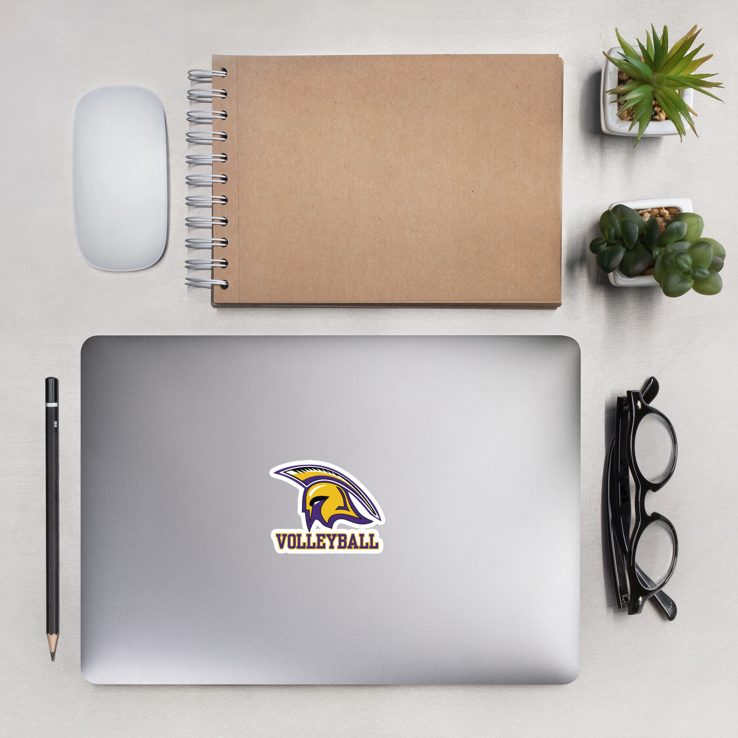 Spartan Volleyball Stickers - Bubble-Free - Stick Your Team Spirit Everywhere!