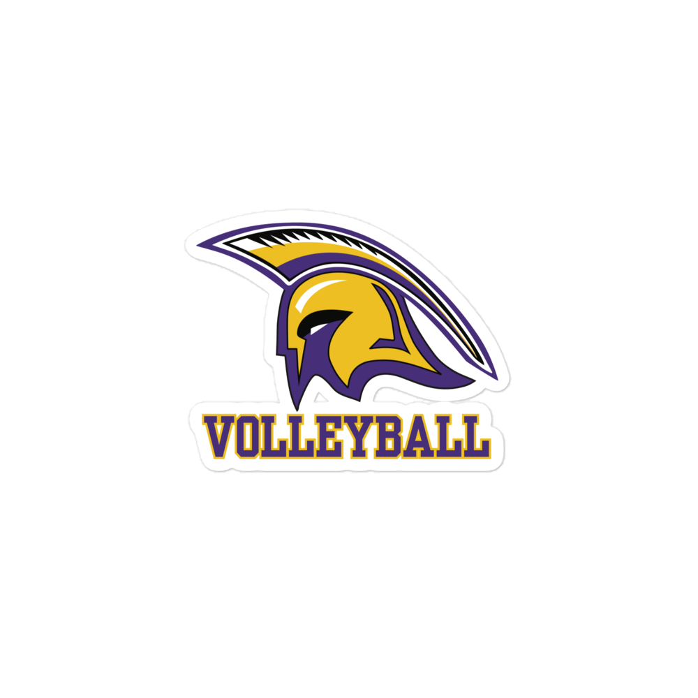 Spartan Volleyball Stickers - Bubble-Free - Stick Your Team Spirit Everywhere!